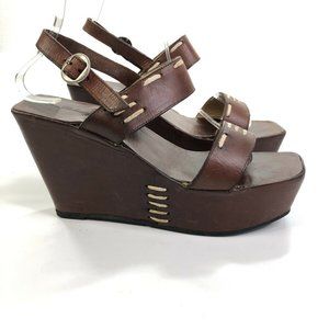 Robert Clergerie Womens Wedge Sandals Strappy